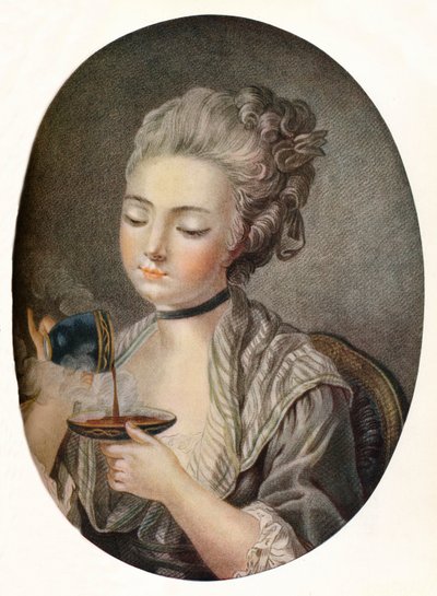 Kahve İçen Kız, c1774 by Louis Marin Bonnet