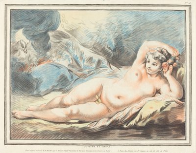 Jüpiter ve Danae, 1774. by Louis Marin Bonnet