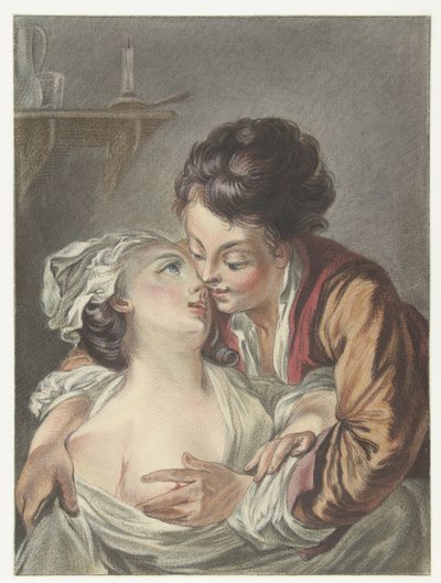 Sevgi dolu çift Le Rendez-Vous by Louis Marin Bonnet