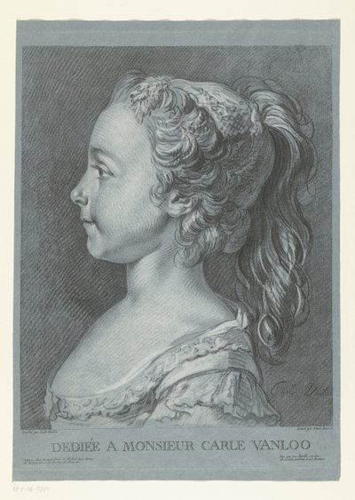 genç bir kızın portresi Tete de jeune fille by Louis Marin Bonnet