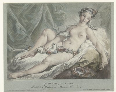Venüs uyanır Le reveil de Venus (nesne üzerindeki başlık) by Louis Marin Bonnet