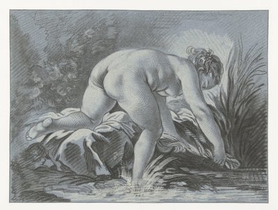 kadın yıkama laveuse by Louis Marin Bonnet