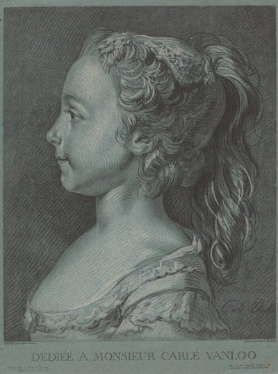 Marie-Rosalie Vanloo by Louis Marin Bonnet after Carle Van Loo