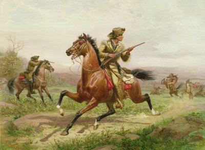 Bufalo Bill Kızılderililerle Savaşıyor by Louis Maurer