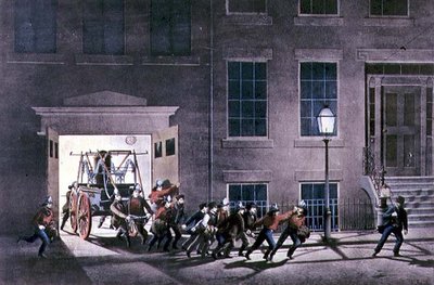 Gece Alarmı, pub. Currier ve Ives, New York tarafından by Louis Maurer