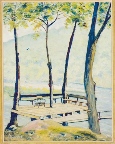 İniş (gemide bulunan karttaki yağ) by Louis Michel Eilshemius