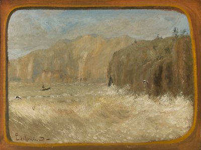 İki Martı ve Uçurumlar, yak. 1913-1921. by Louis Michel Eilshemius