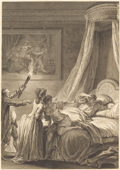 benzin dolu by Louis Michel Halbou and Antoine Jean Duclos after Jean Honoré Fragonard