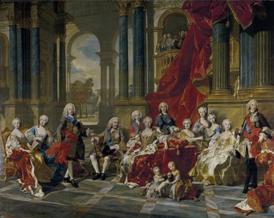 İspanya Kralı V. Philip'in Ailesi, 1743 by Louis Michel van Loo