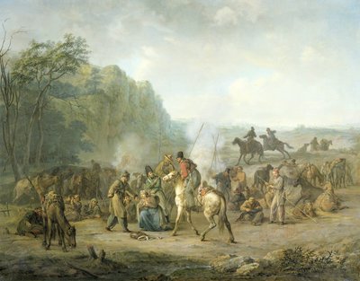 Kazak Bivouac, 1813 by Louis Moritz