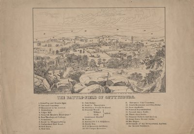 Gettysburg Savaş Alanı, c.1867 by Louis N. Rosenthal