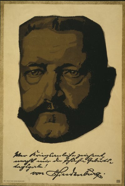 General Mareşal Paul von Hindenburg