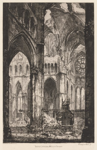 Reims Katedrali, Güney Transept by Louis Orr