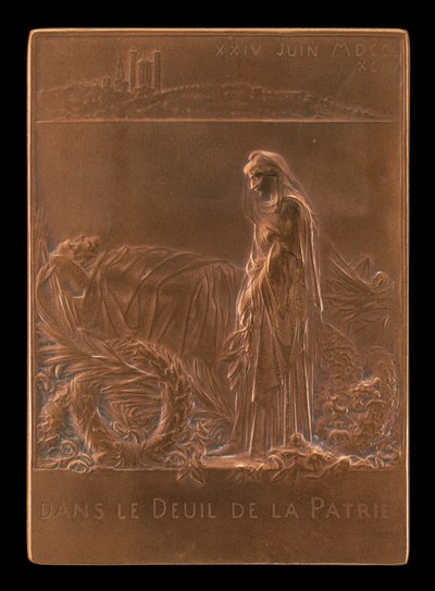 Fransa Cumhurbaşkanının Yasını Tutuyor [ters], 1894. by Louis Oscar Roty