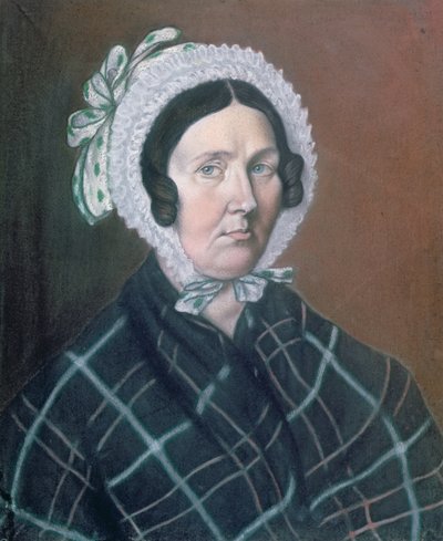 Jeanne Etiennette Pasteur (1793-1848) 1836 (kağıt üzerinde pastel) by Louis Pasteur