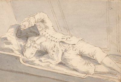 Gemide Bir Ranzada Uyuyan Adam by Louis Philippe Boitard