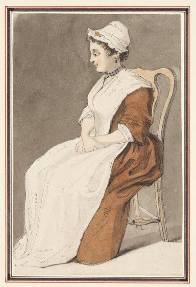 Oturan kadın by Louis Philippe Boitard