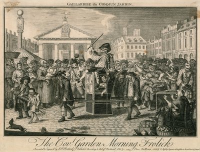 Covent Garden sabah eğlencesi by Louis Philippe Boitard