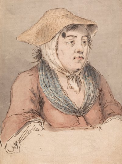 Mavi Önlüklü Kadın by Louis Philippe Boitard