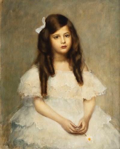 Bir Kızın Portresi, Oturan Üç Çeyrek Boy by Louis Picard