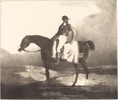 İngiliz Atı ve Jokey by Louis Pierre Marie Courtin after Théodore Gericault