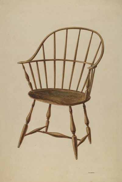 Windsor Sandalye, c. 1939. by Louis Plogsted