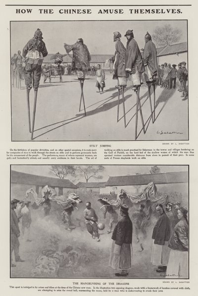 Çinliler kendilerini nasıl eğlendiriyor (lito) by Louis Remy Sabattier