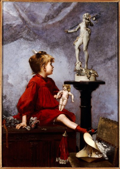 Oyuncak bebek by Louis Robert Carrier Belleuse