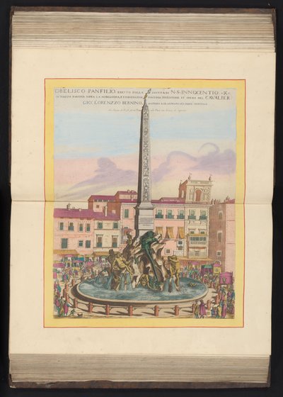 Vierstromenfontein te Roma Panfilio dikilitaşı, N. S. Innocentio X