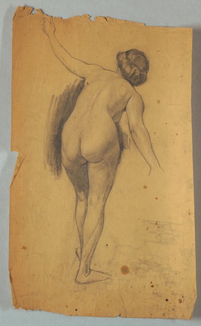 Çıplak Figür Çalışması by Louis Schaettle