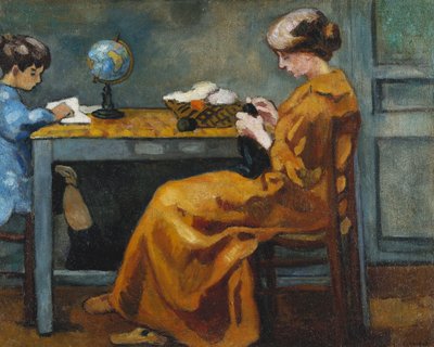 Okuldan sonra; Apres l'Ecole, yak. 1916 (tuval üzerine yağlı boya) by Louis Valtat
