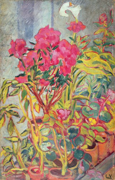 Azaleas, c.1918 (gemide yağ) by Louis Valtat