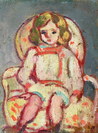 Çocuk bir koltukta by Louis Valtat