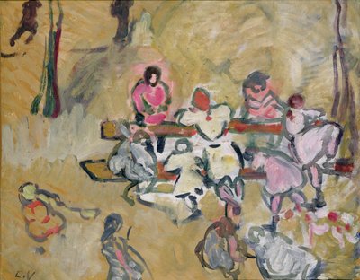 Rue Caulaincourt'ta Oynayan Çocuklar, 1907-14 dolayları (tuval üzerine yağlıboya) by Louis Valtat