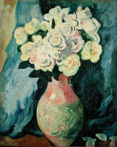Çiçekler (tuval üzerine yağlıboya) by Louis Valtat