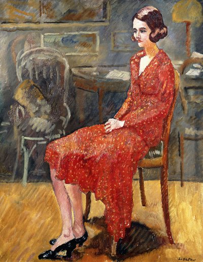 Bayan Suzanne, oturuyor; Bayan Suzanne, oturmuş by Louis Valtat