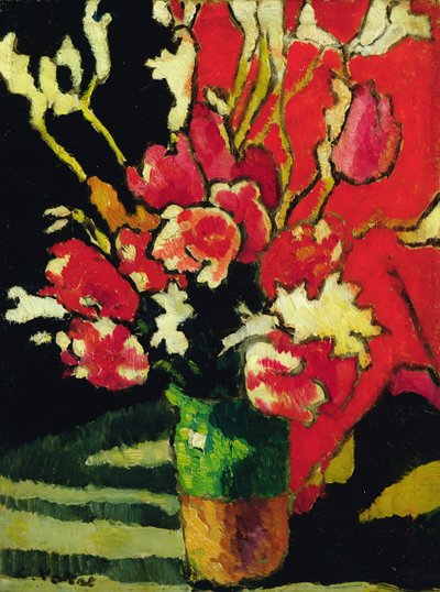Çiçeklerin Natürmortu by Louis Valtat