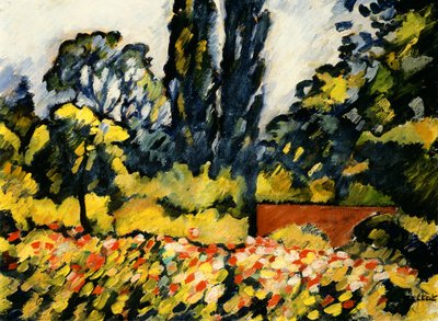 Choisel'deki Çiçek Bahçesi, 1931 dolayları (tuval üzerine yağlı boya) by Louis Valtat