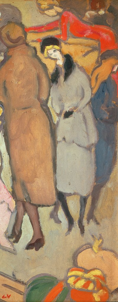 Passantes (tuval üzerine yağlıboya) by Louis Valtat