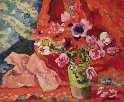 Çiçek vazosu by Louis Valtat