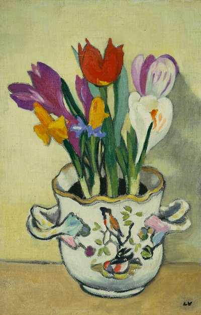 Çiçek Vazosu, 1920 dolayları (tuval üzerine yağlıboya) by Louis Valtat