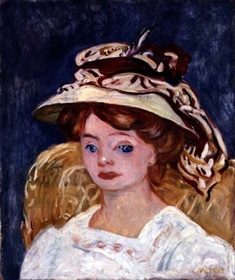 Genç Kadın, 1907 dolayları (tuval üzerine yağlıboya) by Louis Valtat