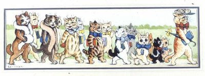 A Sınıfı Gezisi (guaj) by Louis Wain