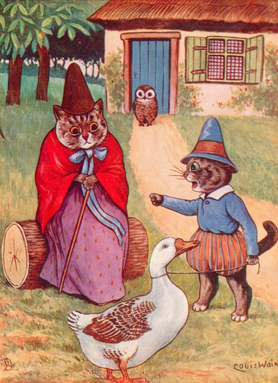 Evde Anne Kaz by Louis Wain