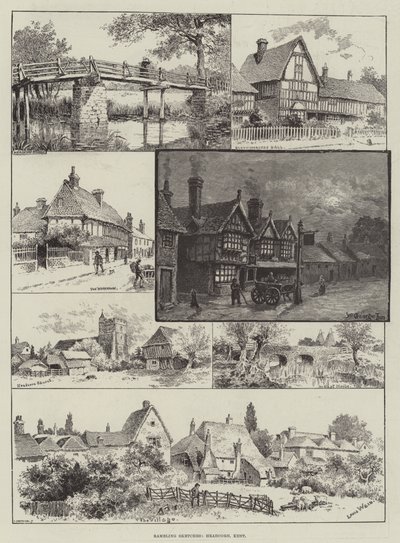 Rambling Skeçler, Headcorn, Kent by Louis Wain