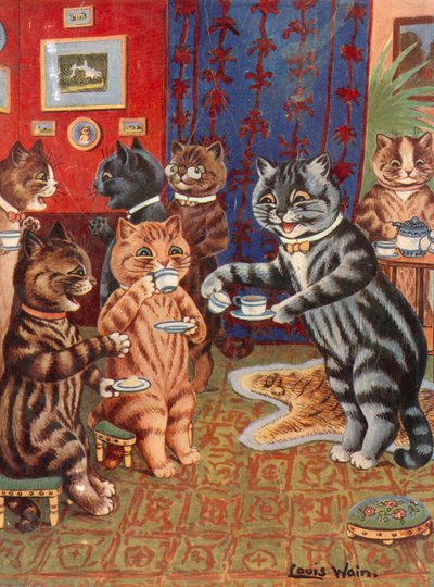 ಟೀ ಟರ್ಕ್ ತೆಗೆದುಕೊಳ್ಳುವುದು by Louis Wain