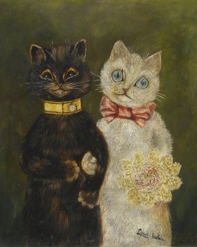 Gelin ve damat by Louis Wain