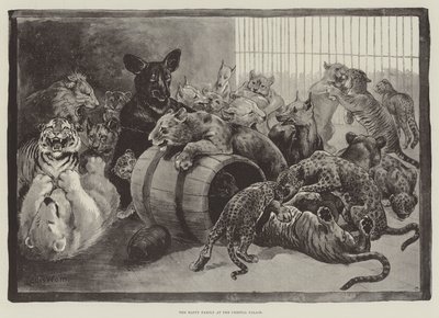Kristal Saray'daki Mutlu Aile by Louis Wain