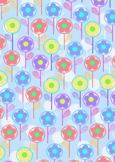 Flowers (digital) by Louisa Hereford