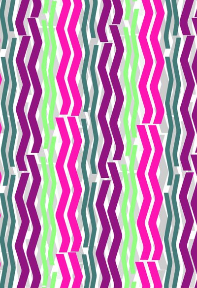 Zig Zag Çizgileri, 2014 Dijital Medya by Louisa Hereford